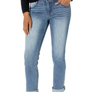 Democracy Girlfriend Jeans Ab Solution Ankle Stretch Mid Rise Womens 14
